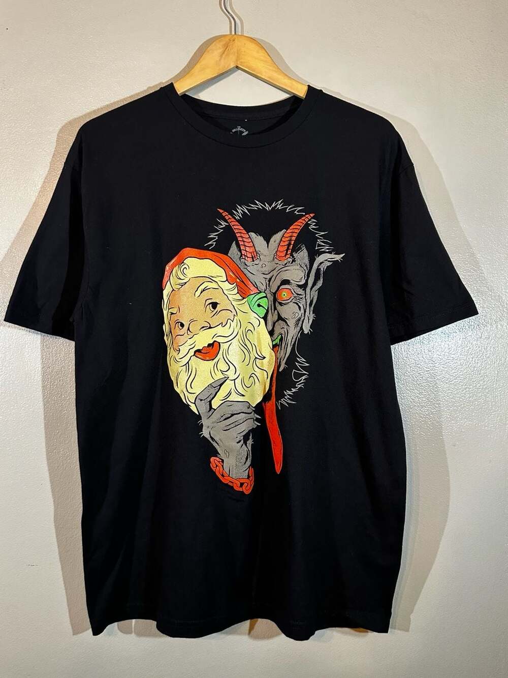 The Shirt Company Krampus Claus Graphic T-Shirt Size L Black